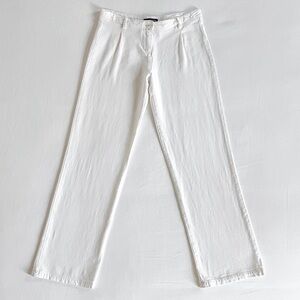 Brandy Melville Amelia Linen-Blend Pants | Ivory | One Size (Fits S) | NWOT